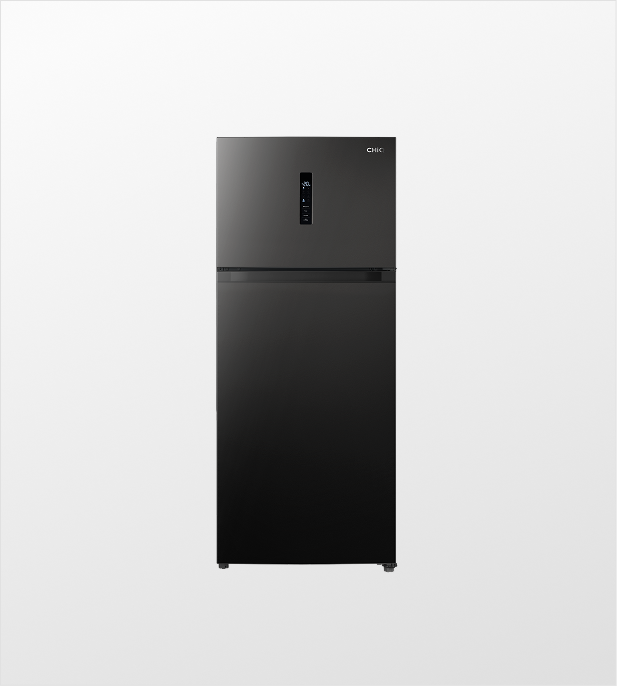 מקרר 2 דלתות מקפיא עליון צבע שחור מט 580 ליטר